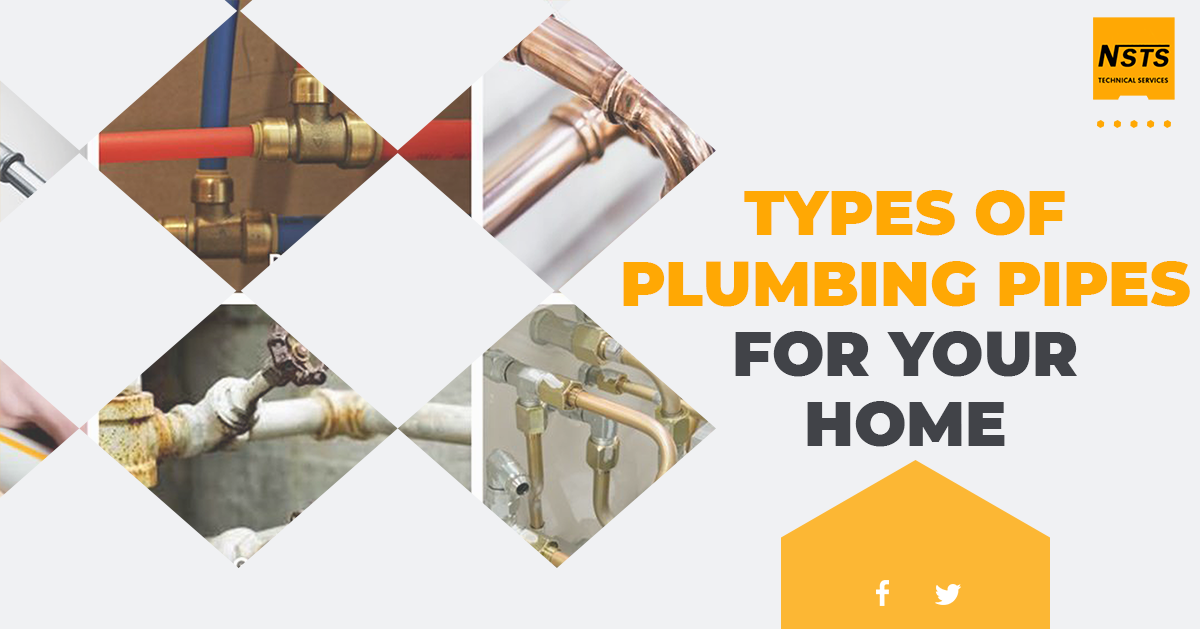 Different types of plumbing pipes for your home